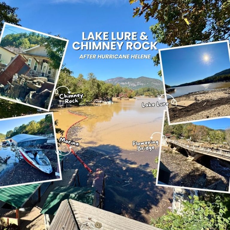 Lake Lure and Chimney Rock community resilience post-Hurricane Helene 2024